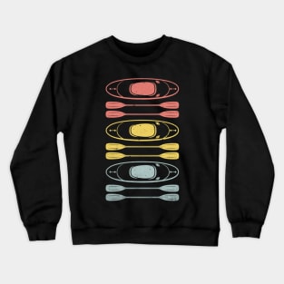 Retro kayaking Crewneck Sweatshirt